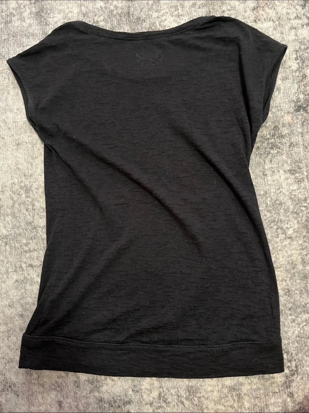 Justice Black Short Sleeve Tee with Studded 